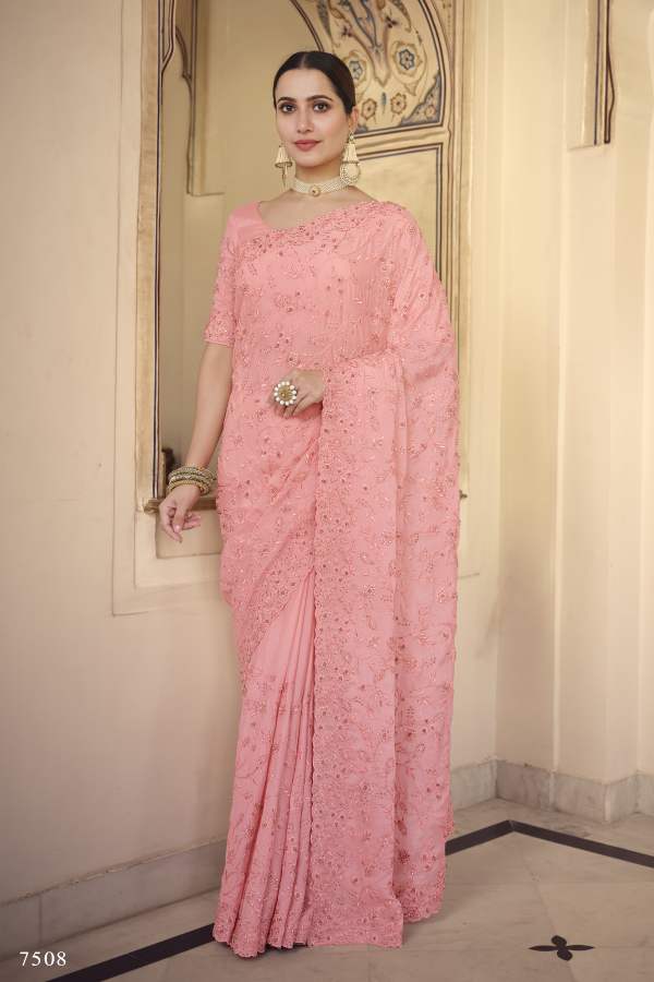 Arya Swarna 2 Party Wear Georgette Wedding Wear Heavy Latest Designer Saree Collection